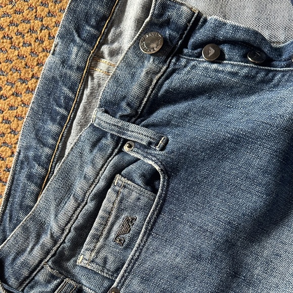 Emporio Armani Men's Blue Straight Jeans - Picture 4 of 8